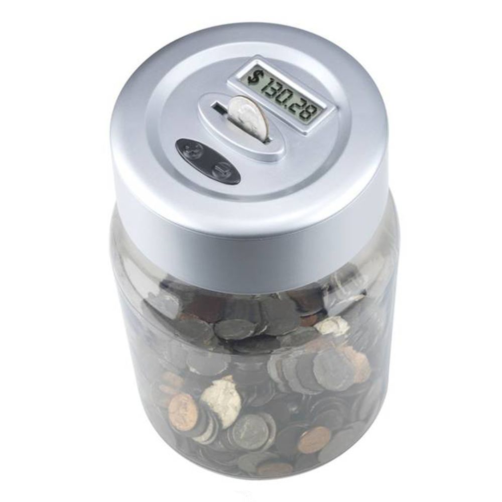 Digital Coin Counting Money Jar