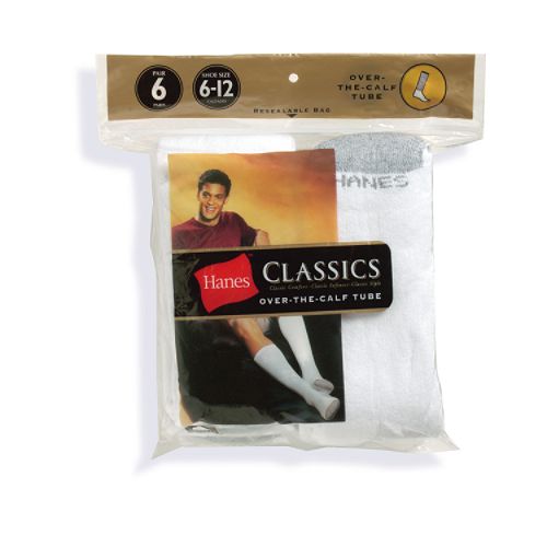 Hanes Classics Over The Calf Tube Socks (6-pack)