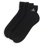 Adidas 3pk Black Quarter Sport Sock