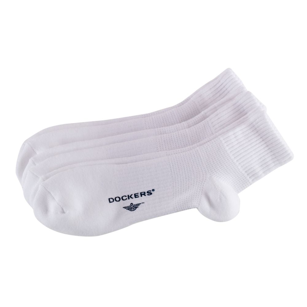 Dockers 3pk Sport Performance Athletic Quarter Socks
