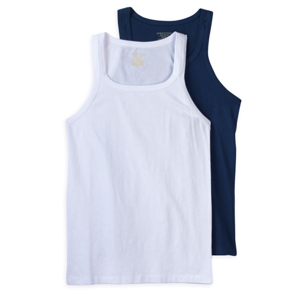 Structure Stretch Square Neck Tank