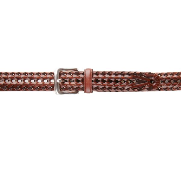 Dockers Leather Top Lace Braided Belt