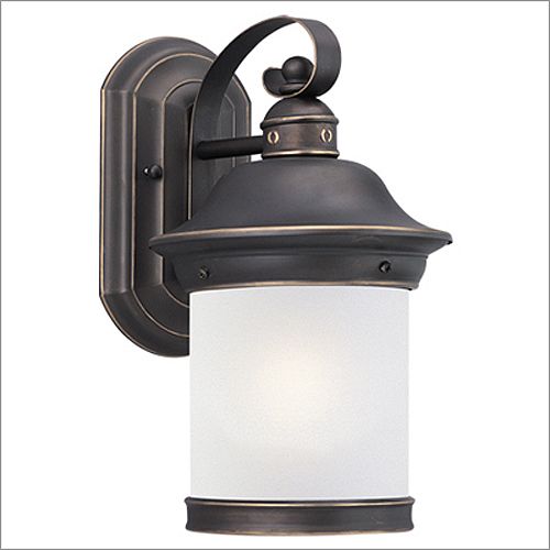 Sea Gull Hermitage Fluorescent One Light Outdoor Wall Lantern in Antique Bronze - Ener