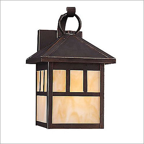 Sea Gull Prairie Statement One Light Outdoor Wall Lantern in Antique Bronze - Dark Sky