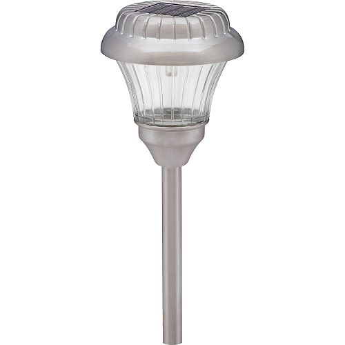 Intermatic Malibu Metal Solar Lights, Pewter, 10-pack