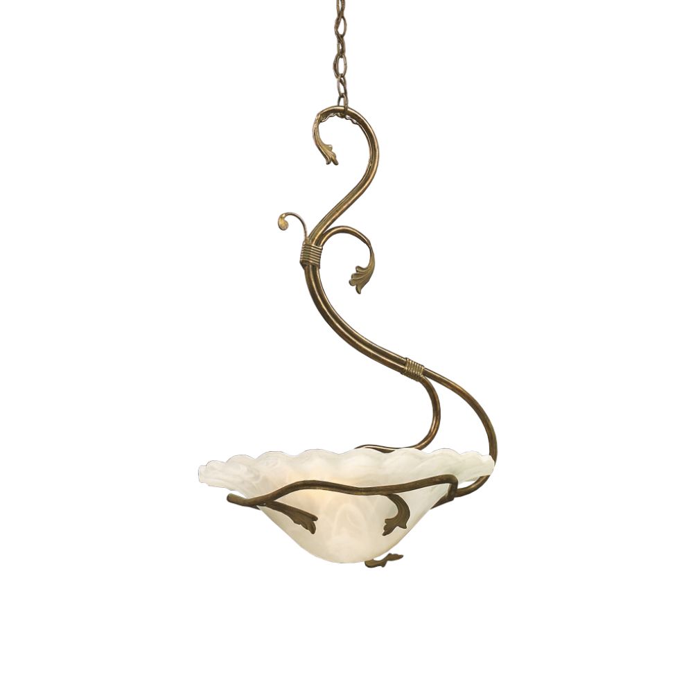 Aztec Lighting 2-Light Pendant - Antique Iron Finish