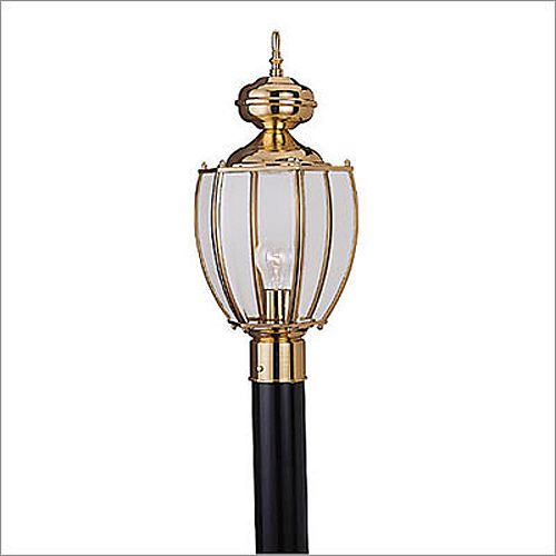 Sea Gull Classic One Light Outdoor Post Lantern in Polished Brass