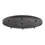 Elk Lighting Inc 8 Light Round Pan Deep Rust