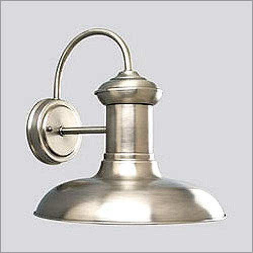 Progress Brookside Antique Nickel One Light Outdoor Wall Lantern