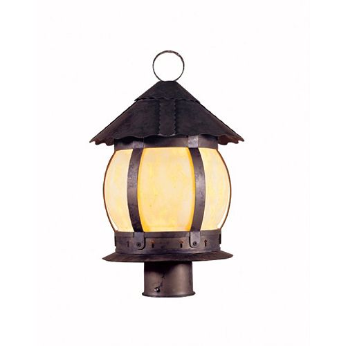 World Imports 3 Light Outdoor Post Lantern