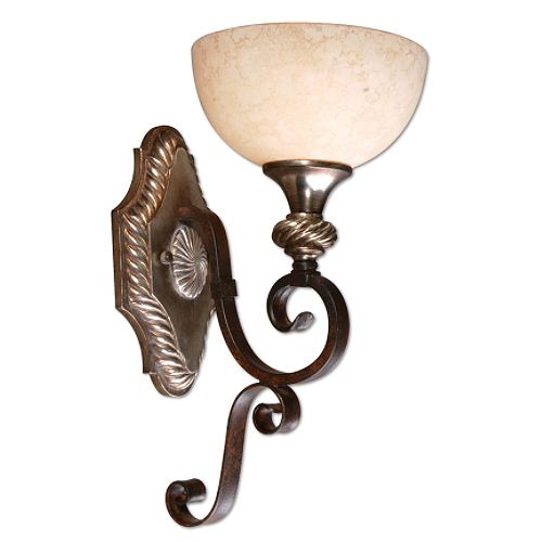 The Uttermost Company Berti  1 Lt Wall Sconce 16.25x16.25x9.75 - 22478 Best Price