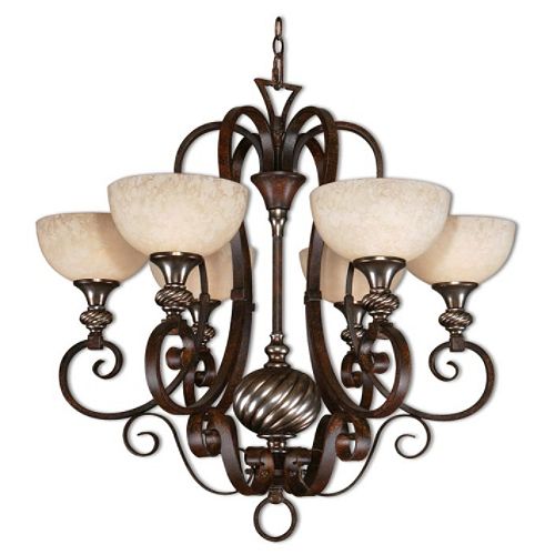 The Uttermost Company Berti  6 Lt Chandelier 29.5x31.5 - 21215 Best Price
