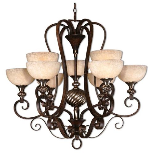 The Uttermost Company Berti  9 Lt Chandelier 33x35 - 21217 Best Price