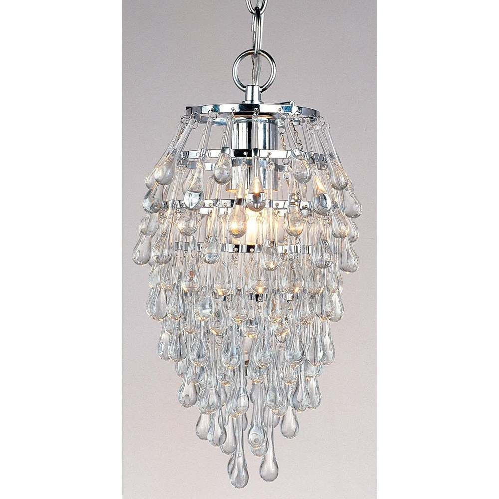 AF Lighting Crystal Teardrop Mini Chandelier