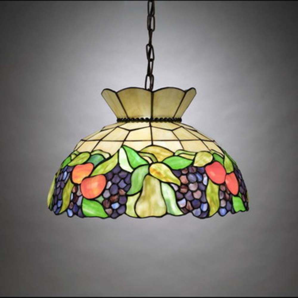Tiffany Hanging Lamps on Aztec Lighting Colorful Fruit Hanging Tiffany Fixture