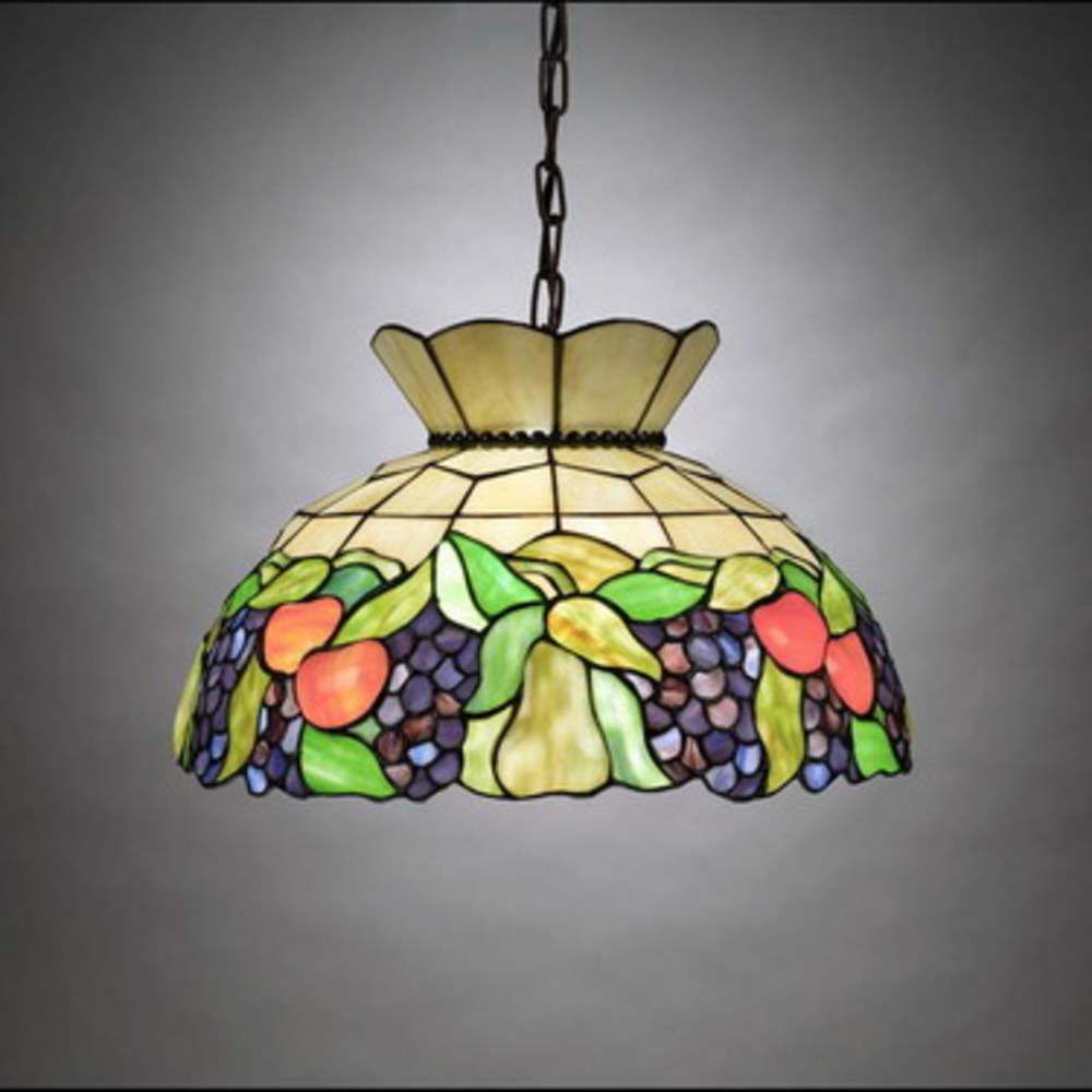Aztec Lighting Colorful Fruit Hanging Tiffany Fixture