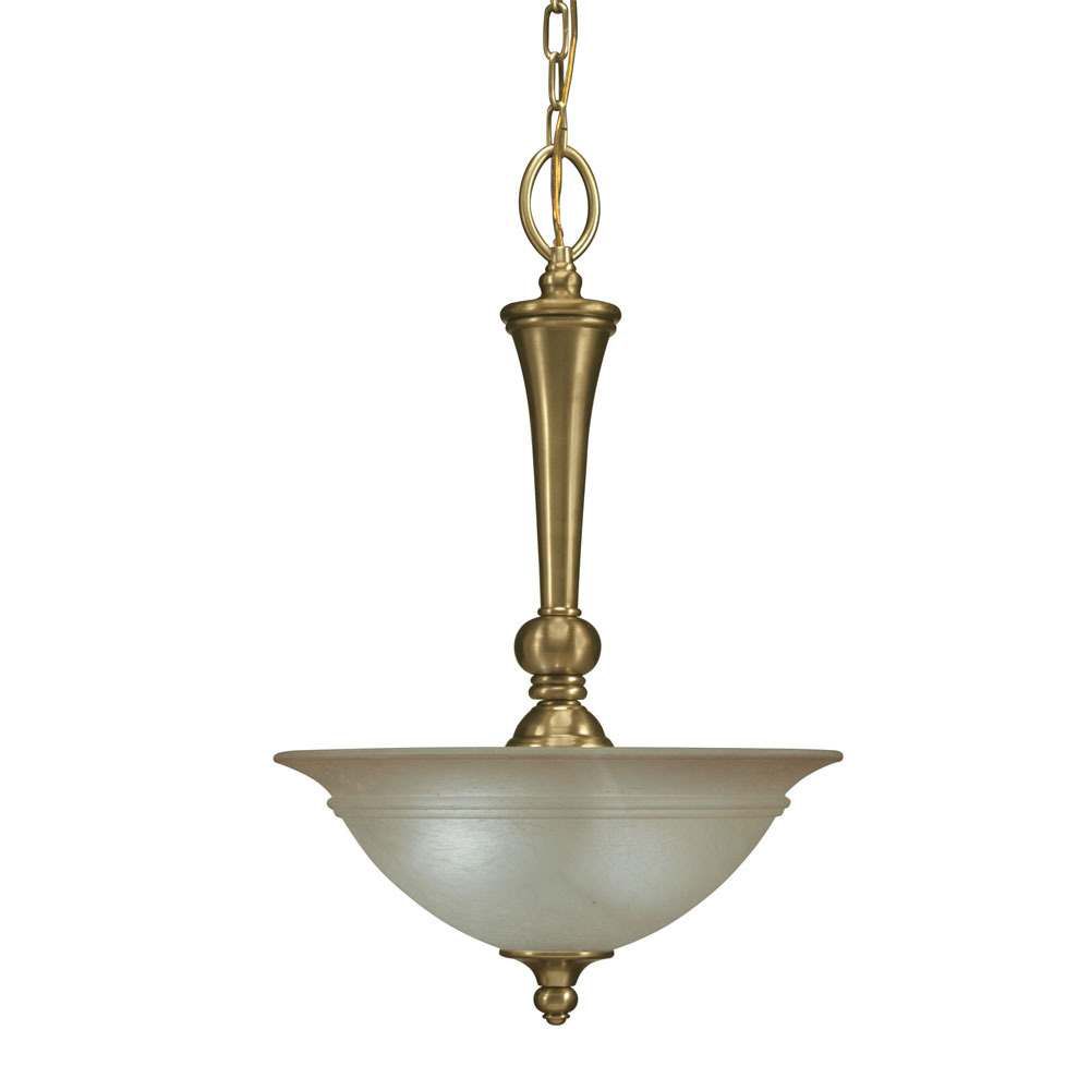 Aztec Lighting Sturbridge Burnished Antique Brass 2 light Inverted Pendant