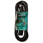 Coleman Cable 15 ft. Extension Cord, Black - 3522