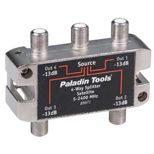 Paladin Tools 4-Way Splitter 5MHz - 2.4GHz - 9671 Best Price