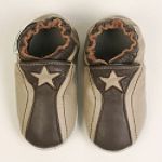 Buy Momo Baby Soft Sole Baby Shoes - Star Brown by Momo Baby