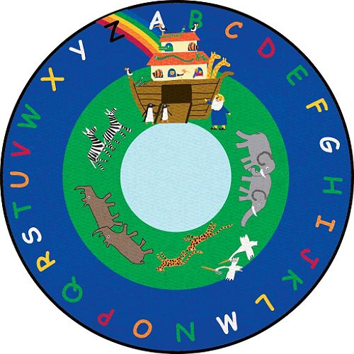 Learning Carpets Noah's Ark Round Small- 6'6