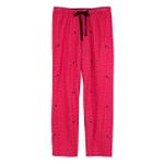 Classic Elements Printed Flannel Pant with Embroidery