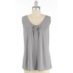 Apostrophe V-Neck Tank With Twist Front