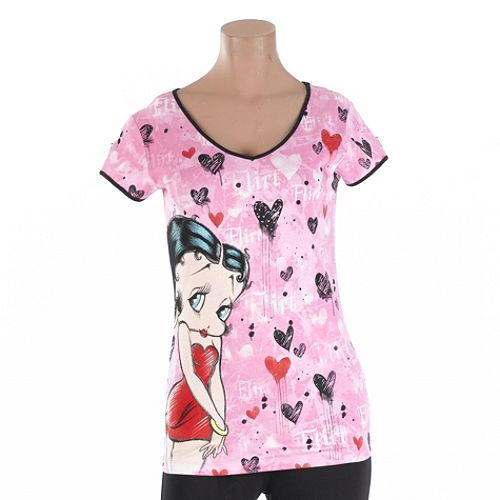 Character Betty Boop Short Sleeve Top