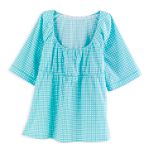 Classic Elements Short Sleeve Woven Print Tunic... by 