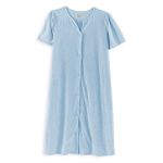 Classic Elements Short Sleeve Textured Terry Snap Robe