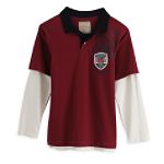 US Polo Assn. Boy's 8-20 Long Sleeve Layered Polo