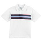 Toughskins Boy's 4-7 Short Sleeve Chest Stripe Polo