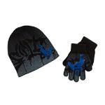 Aquarius Boy's 4-7 Knit Hat & Gripper Glove Set