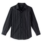 Dockers Boy's 8-20 Long Sleeve Chain Stripe Shirt