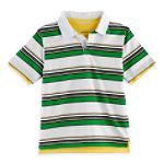 Canyon River Blues Boy's Husky Short Sleeve Stripe Layered Polo
