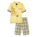 Kids Play Boy's 4-7 Rock Star Polo with Plaid Short