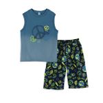 Kids Play Boy's 4-7 Earth Dip Dye Muscle Short Set