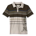 Canyon River Blues Boy's Husky Short Sleeve Engineered Stripe Polo