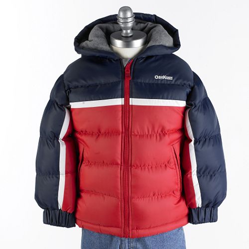 OshKosh Boy's 4-7 Hooded Puffer Jacket by