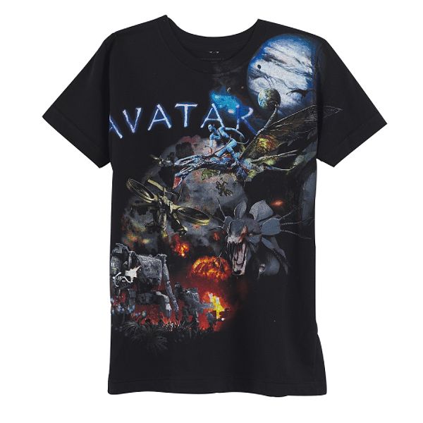 Avatar Boy's 4-7 Short Sleeve Battle Scene Collage