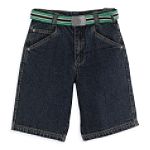 US Polo Assn. Boy's 4-7 Belted Streaky Denim Short
