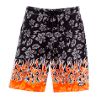 Flaming Garden Swim Trunks