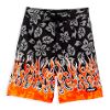 Hibiscus & Flame Swim Trunks