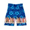 Hibiscus & Surfboard Swim Trunks