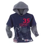 TKS Boy's 4-7 Layered Sports Tee with Hood
