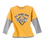 TKS Boy's 4-7 Layered Jersey Varsity Tee