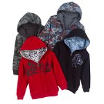 TKS Boy's 4-7 Reversible Skater Hoodie