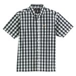 Southpole Boy's 8-20 Short Sleeve Plaid Woven with Back Screen