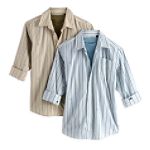 Canyon River Blues Boy's 8-20 Husky Layered Woven Vertical Stripe Shirt
