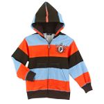 US Polo Assn. Boy's 4-7 Printed Stripe Fleece Hood